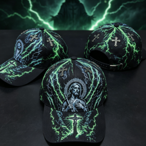 Lightning Cross Black Cap