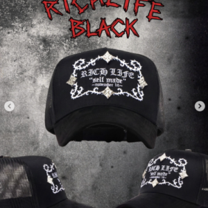 Richlife Black Trucker Cap