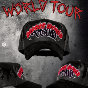World Tour Flame Black Cap